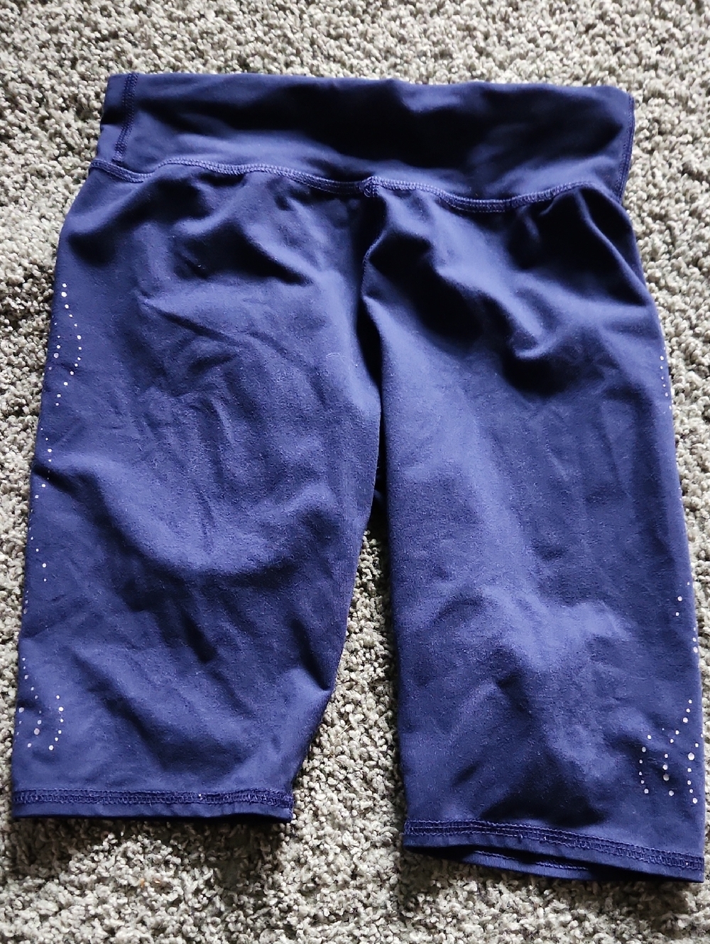all in motion Navy High-Rise Bike Shorts with Side Stud Detail